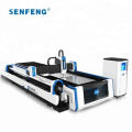 Senfeng Hochgeschwindigkeitsfaser -Laserschneidemaschine mit 6 kW Strom für Metallblech und Rohr schneiden SF3015AM3